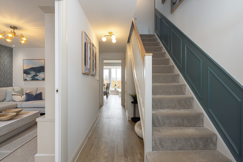 Hallway in the Meriden 4 bedroom home