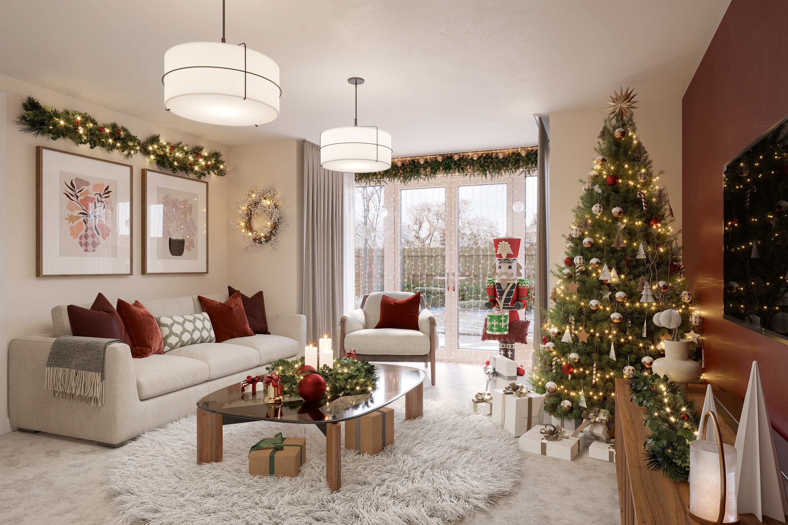 Internal christmas CGI of the bracebridge