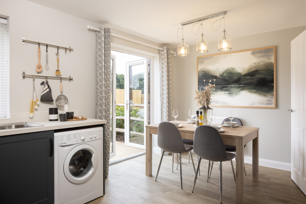 Internal image of the kitchen and dining area in the archford