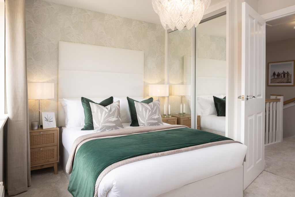 Internal image of the main bedroom in the archford