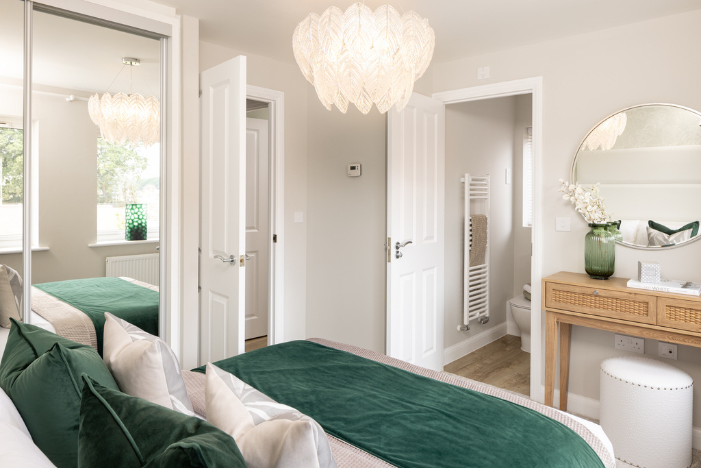 Internal image of the main bedroom in the archford