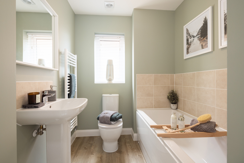 Internal image of the family bathroom in the archford