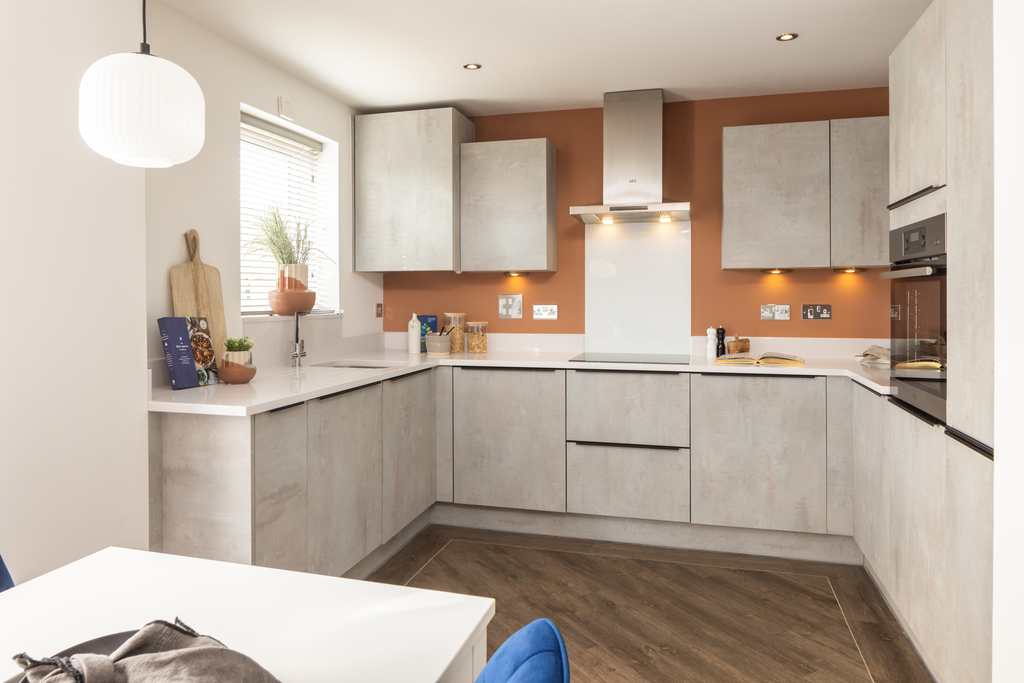 Internal image of the kitchen and dining room in the curdridge