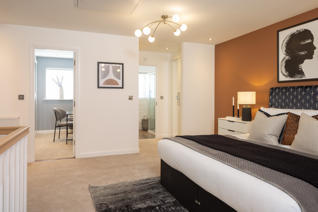 Internal image of the main bedroom in the curdridge