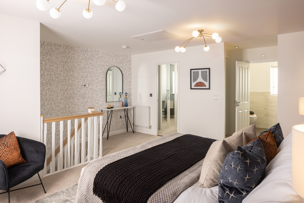 Internal image of the main bedroom in the curdridge