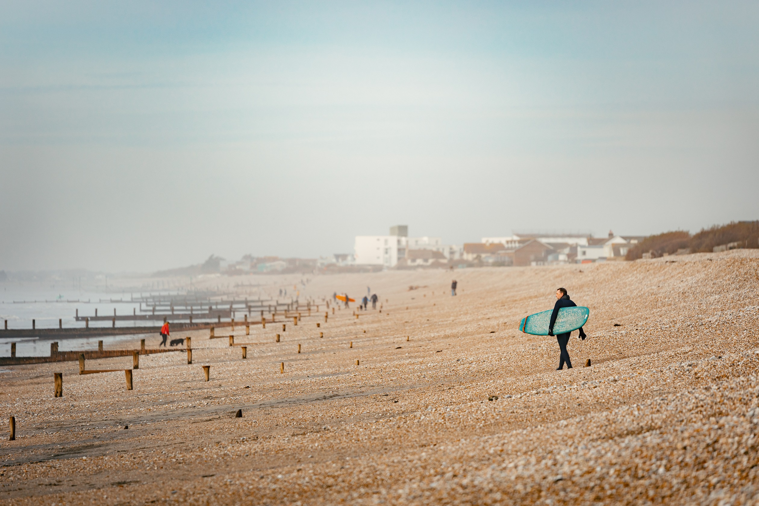 Local area shot of bracklesham bay beach