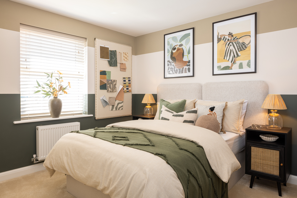 internal shot of fourth bedroom in lenwade show home