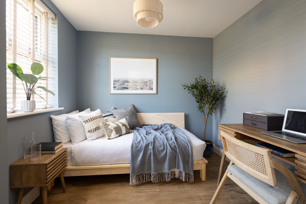 internal shot of fourth bed/study in bracebridge show home