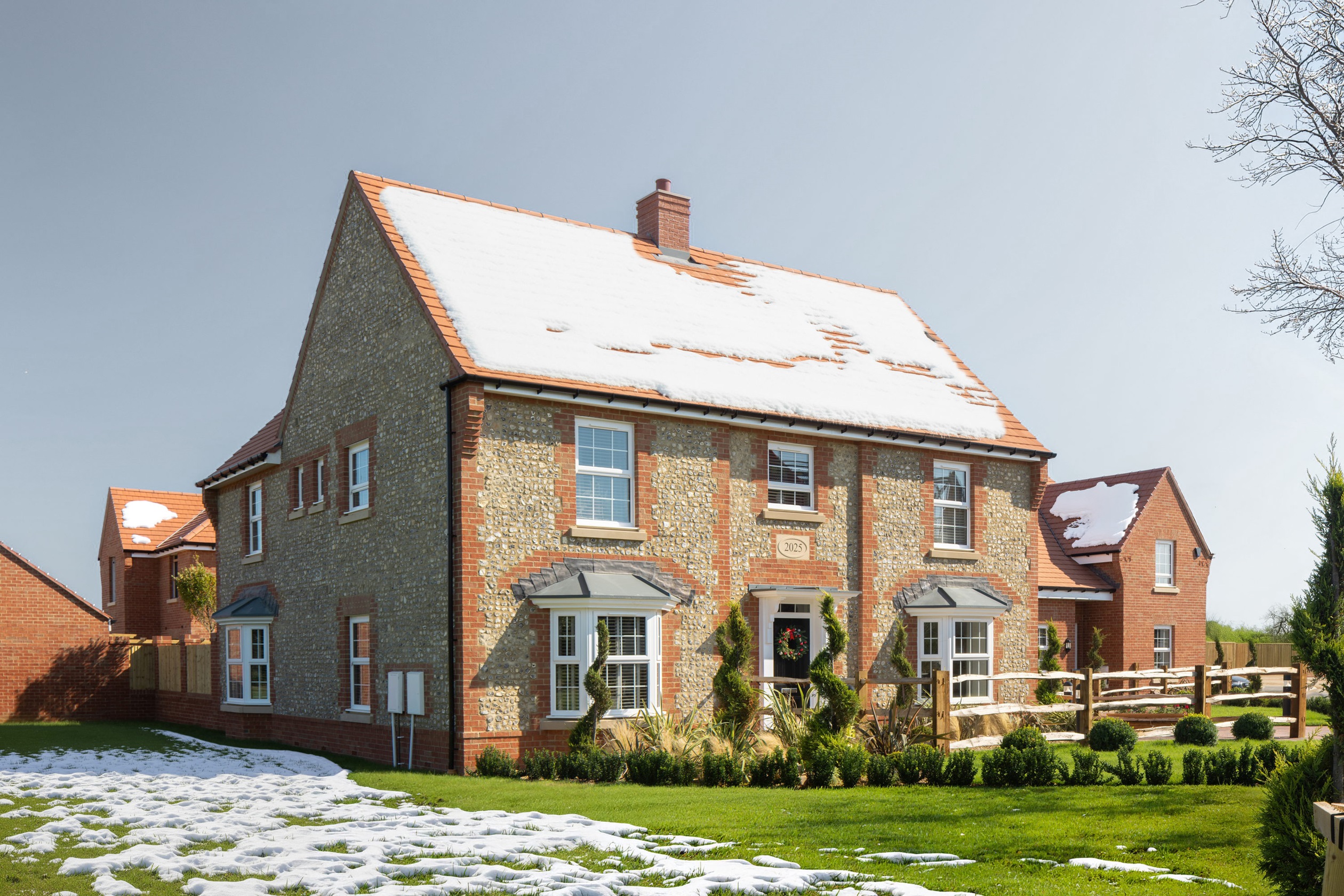 External snowy shot of fossil bay