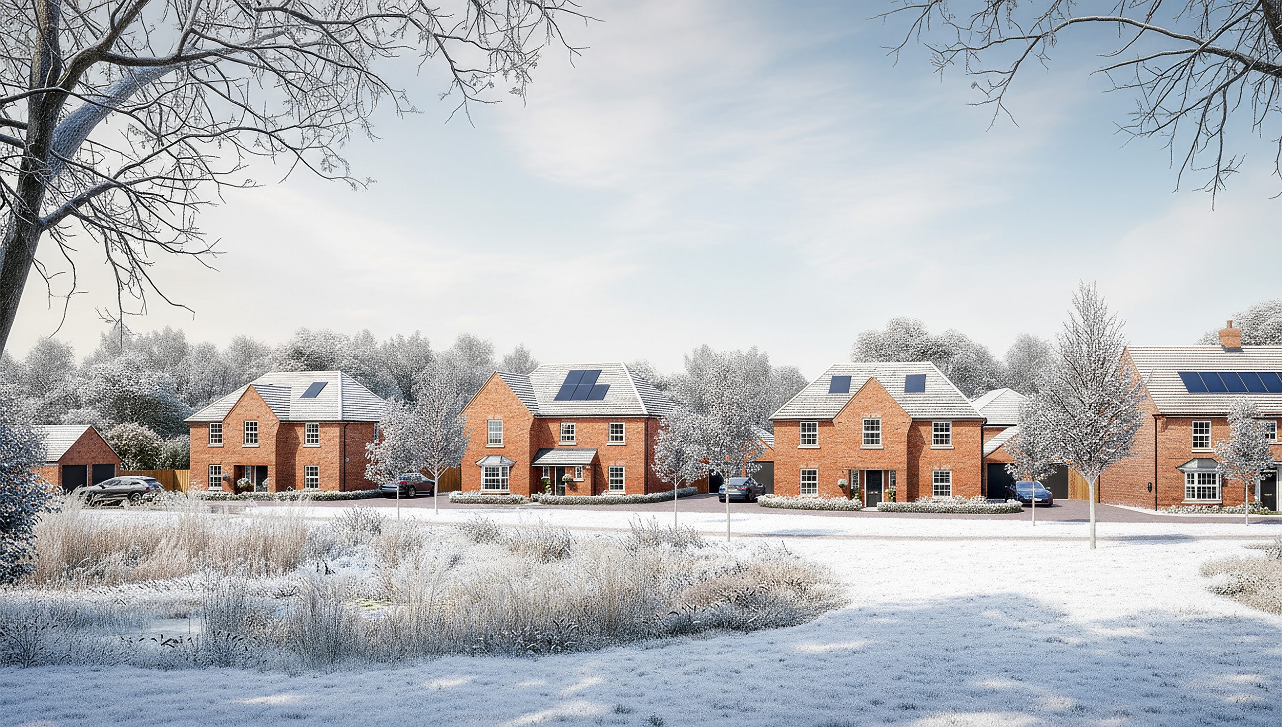 External CGI at fossil bay with snow