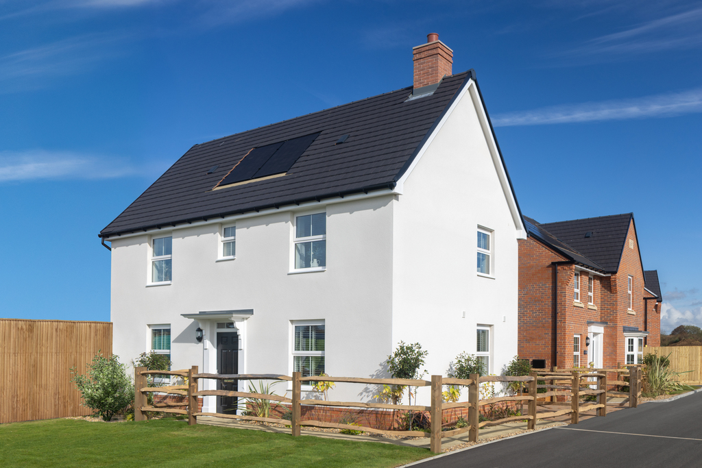 External shot of the hadley show home at highgrove