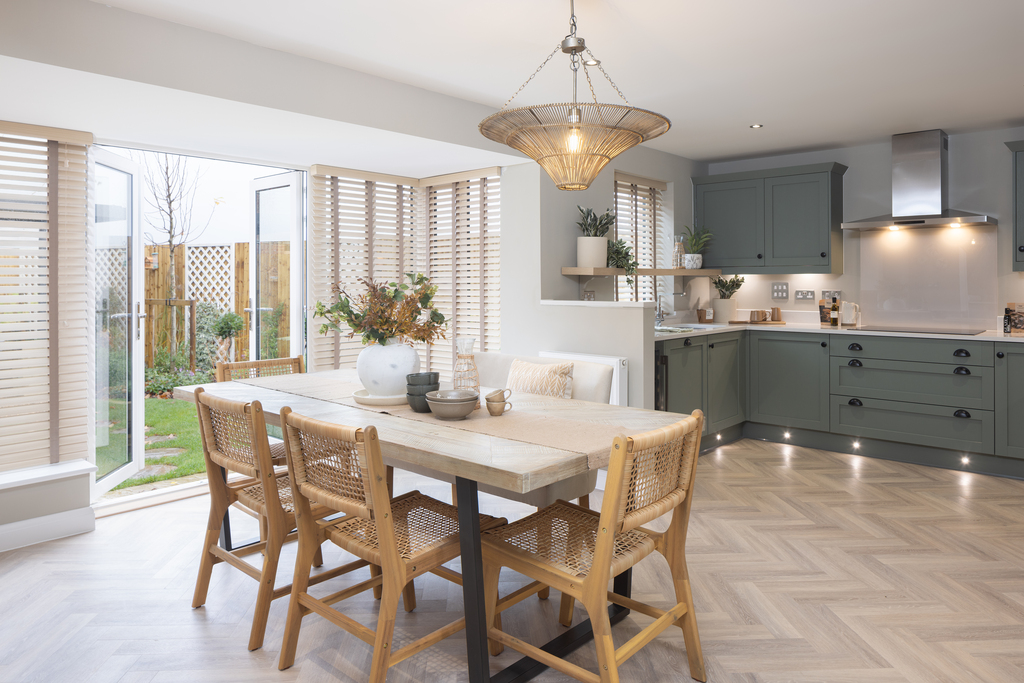 internal shot of the kitchen in the holden show home
