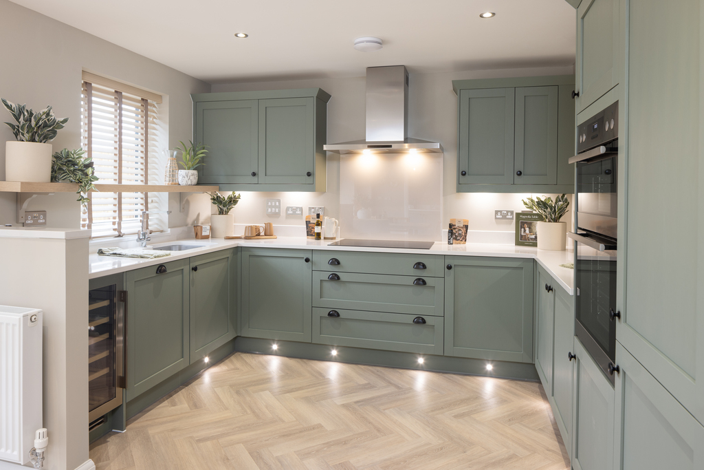 Internal shot of the kitchen in the holden show home