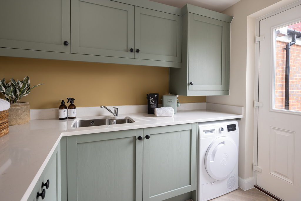 Internal shot of the utility in holden show home