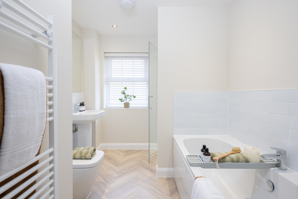 internal shot of the bathroom in the holden show home