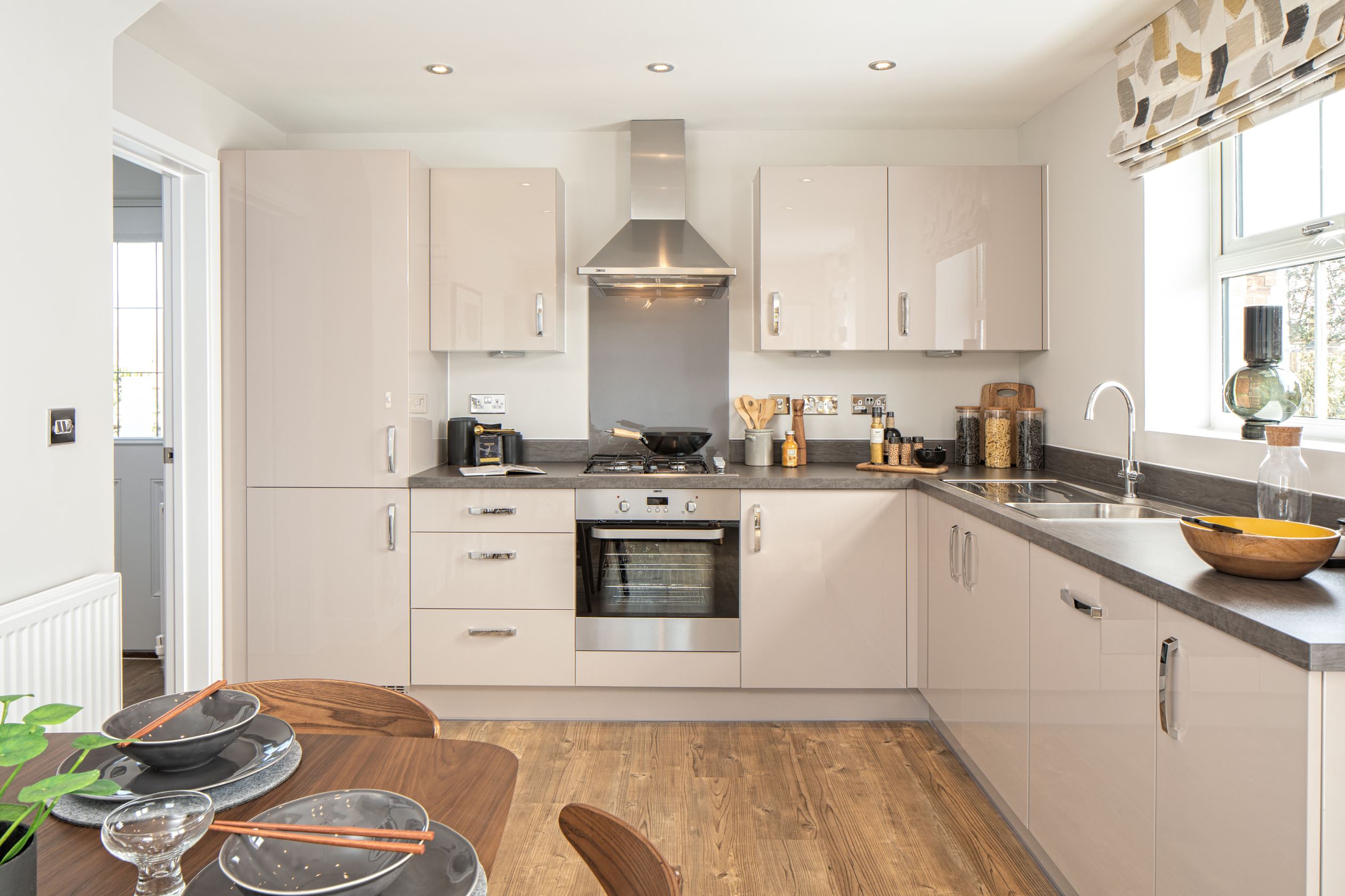 Kitchen and dining area of the Hadley 3 bedroom home
