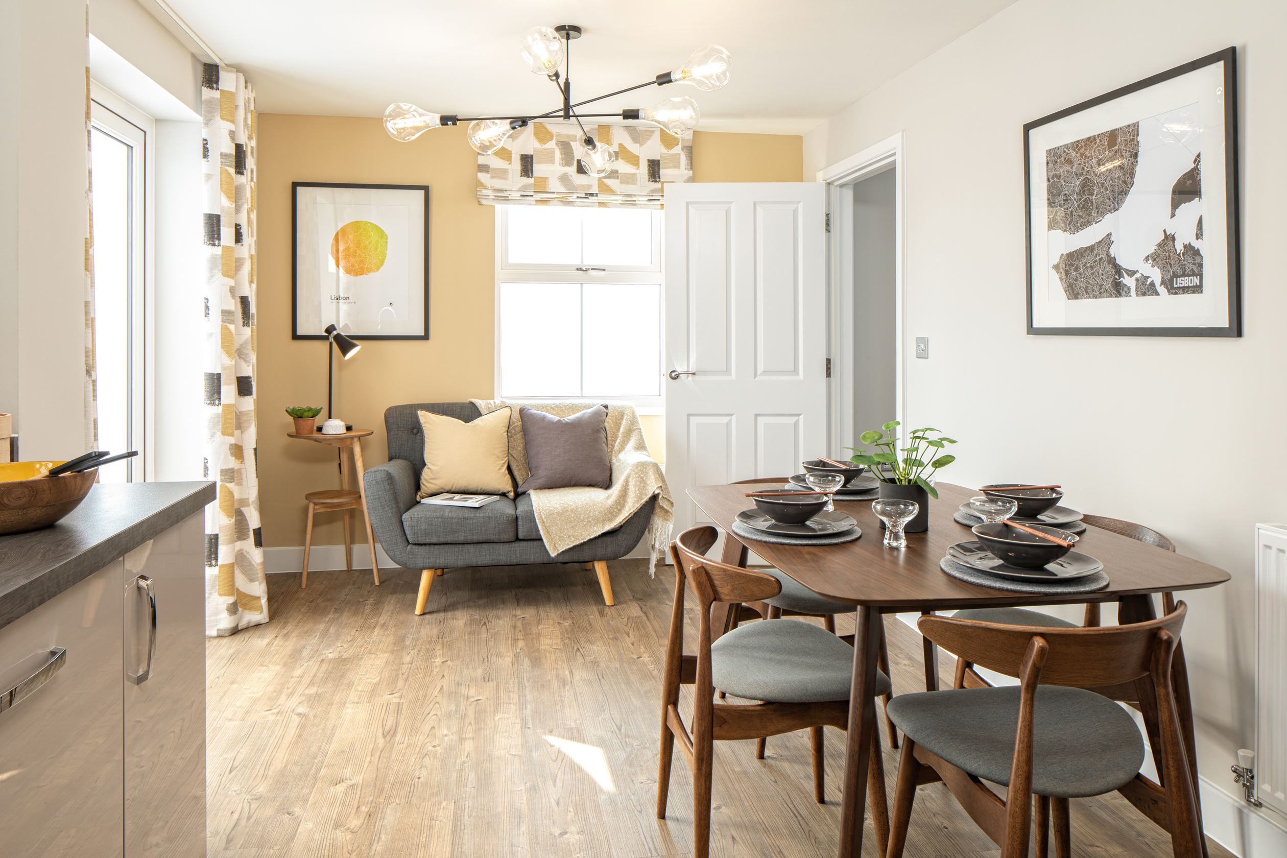 Dining area of the Hadley 3 bedroom home