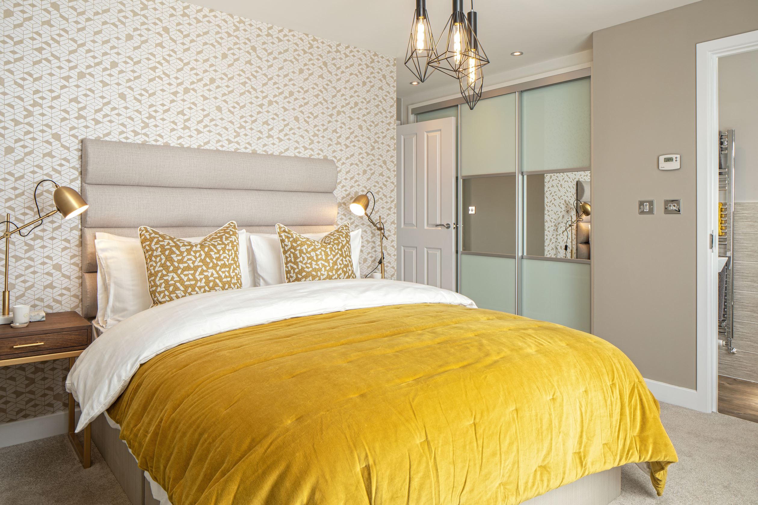 Main double bedroom of the Hadley 3 bedroom home