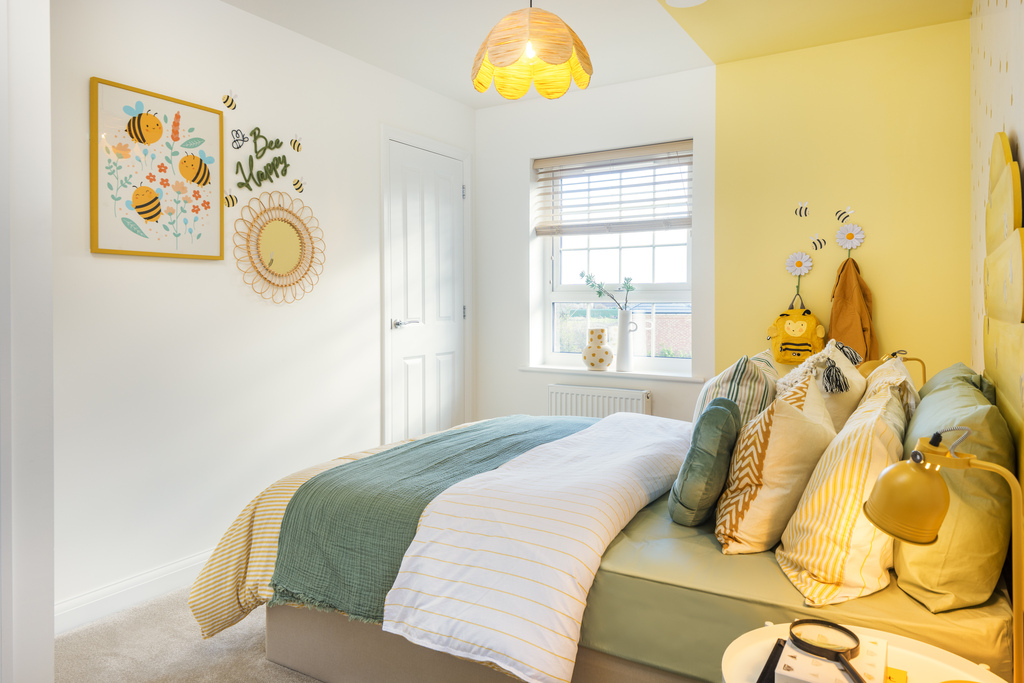 internal shot of bedroom in the conwy