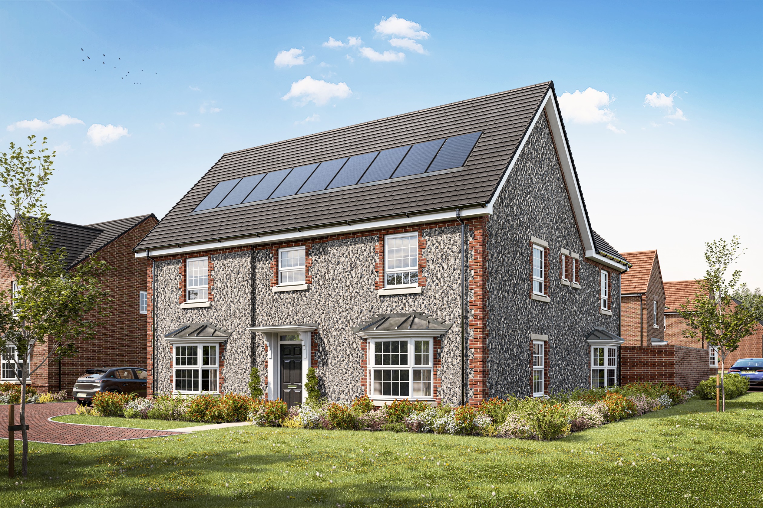 External CGI of the woodwalton at Nursery Fields