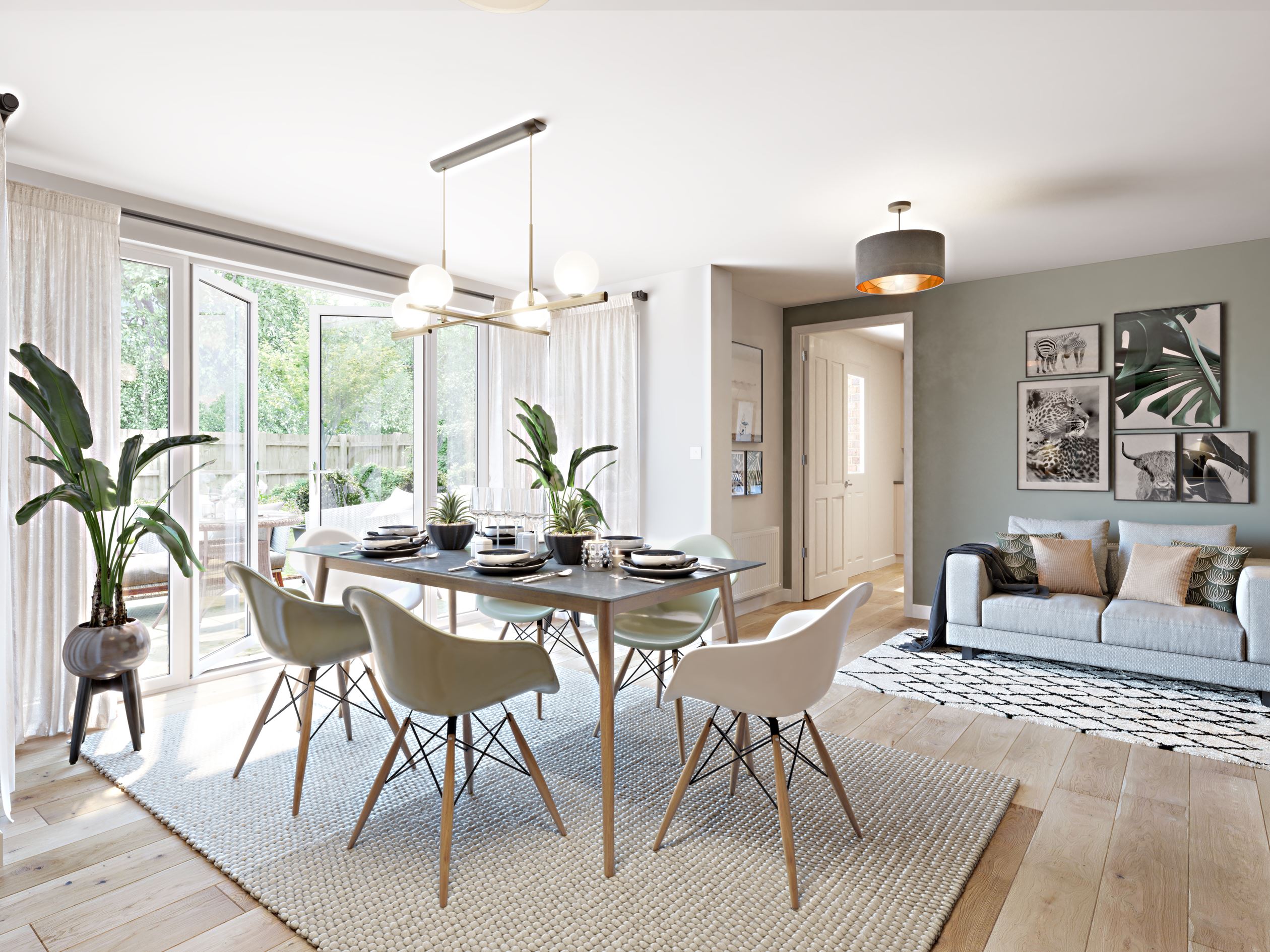 Dining room in the Exeter, a 4 bedroom detached home