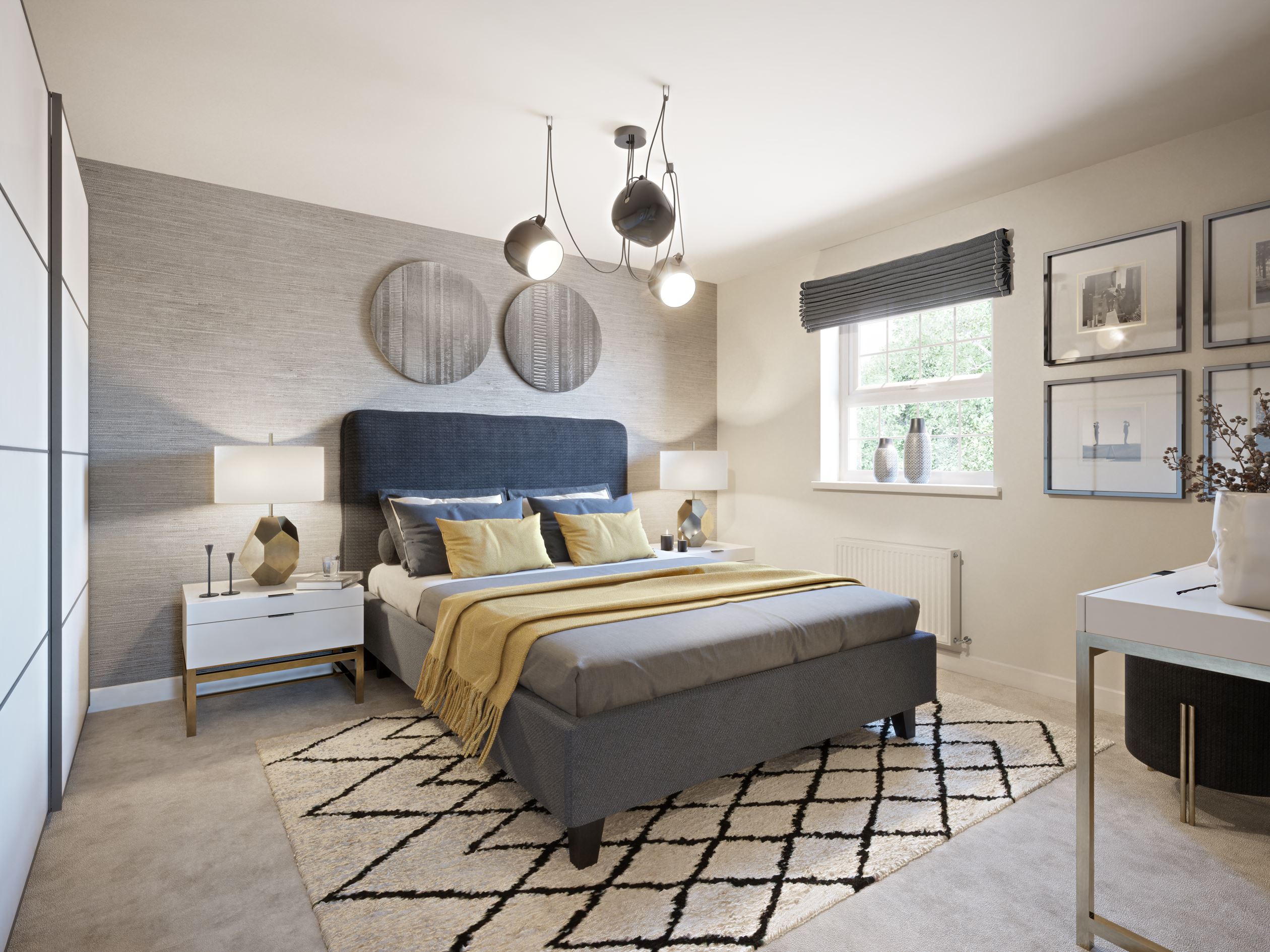 Double bedroom to the Exeter, a 4 bedroom detached home