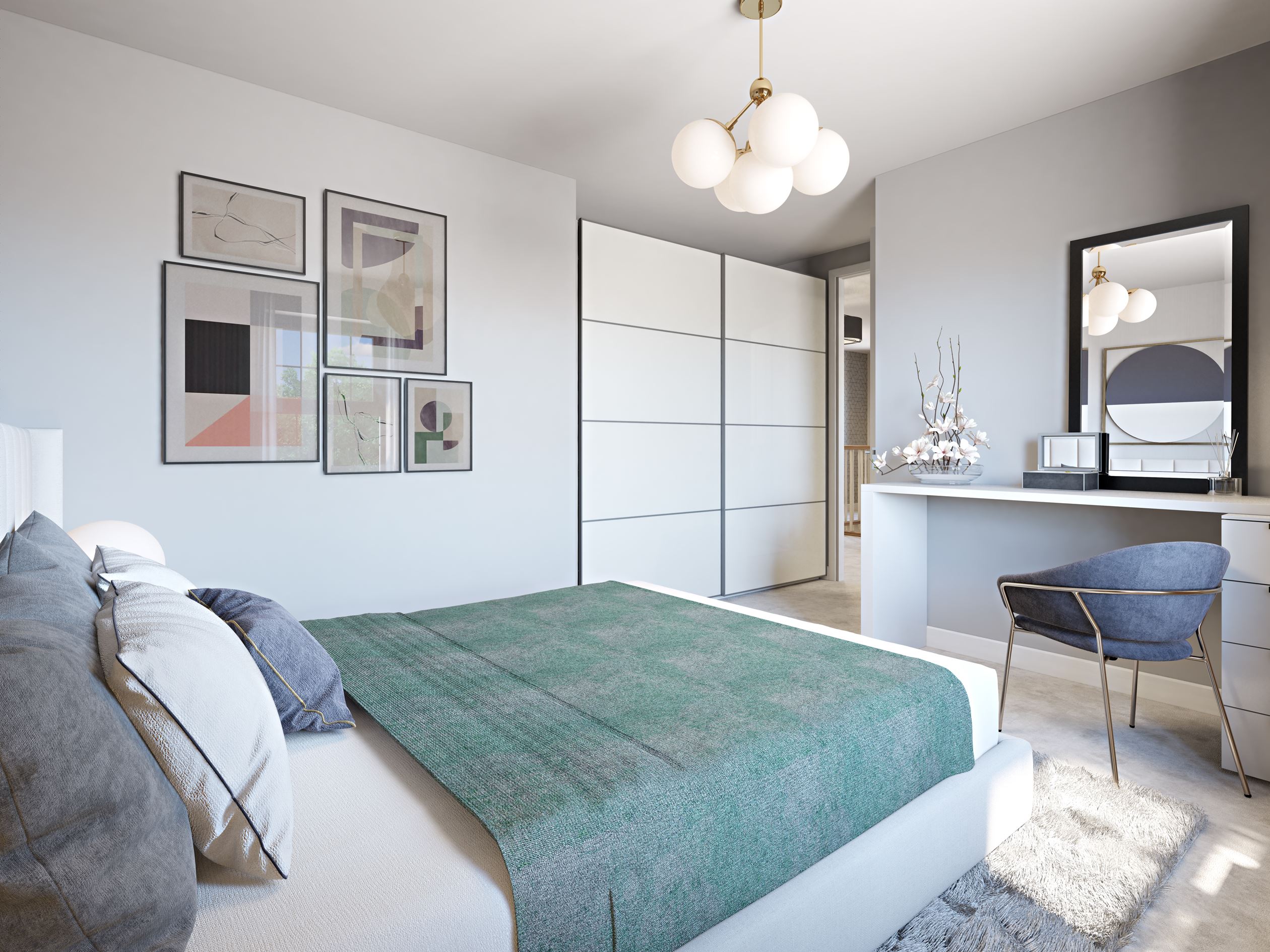 Double bedroom to the Exeter, a 4 bedroom detached home