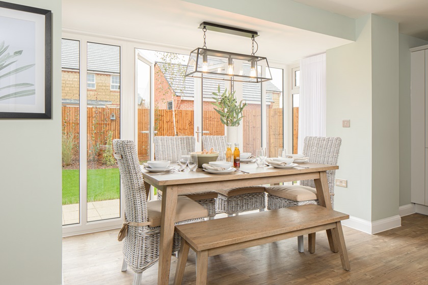 Dining area in the Cornell, 4 bedroom home