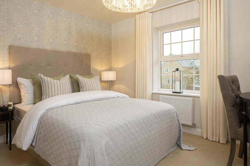 Bedroom in the Cornell, 4 bedroom home