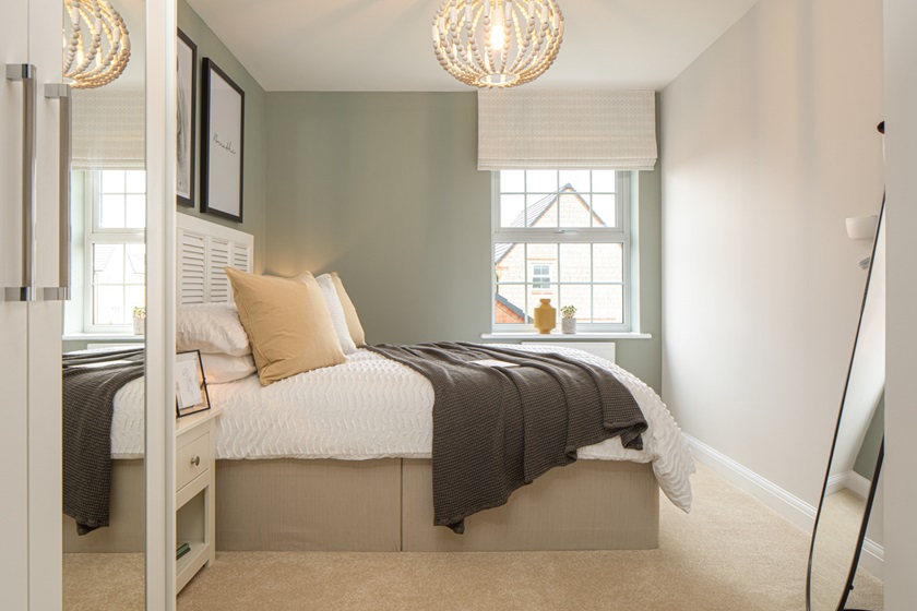 Bedroom in the Cornell, 4 bedroom home