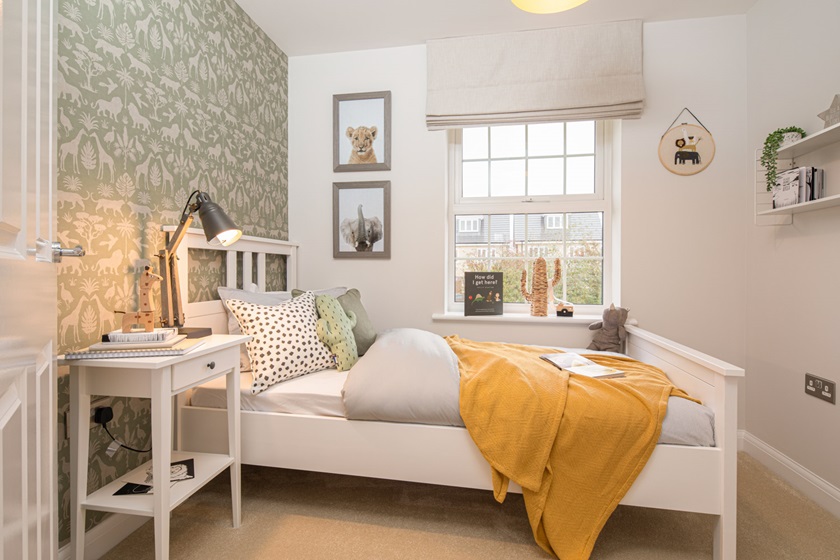 Bedroom in the Cornell, 4 bedroom home