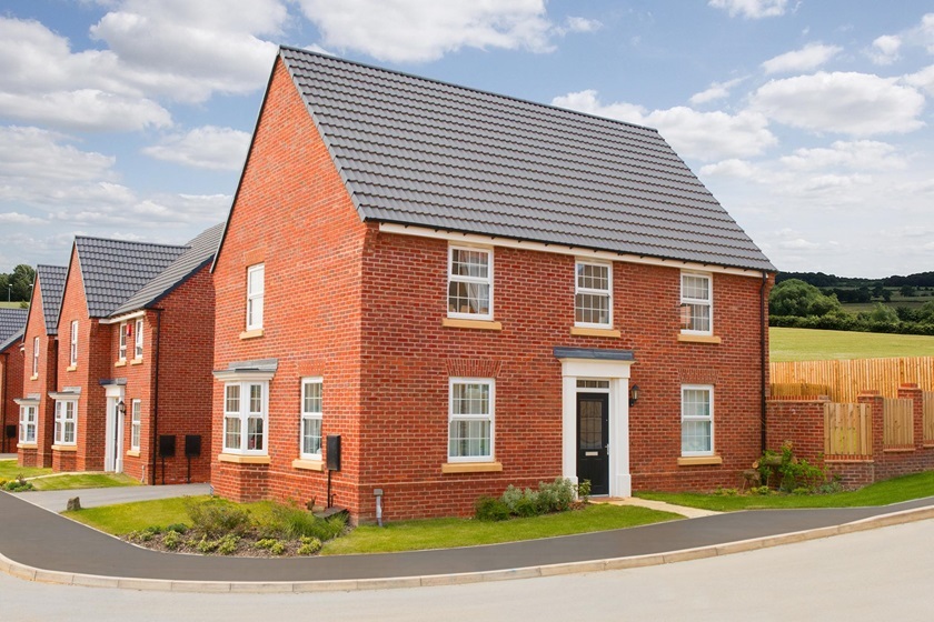 outside view, cornell, 4 bed house type