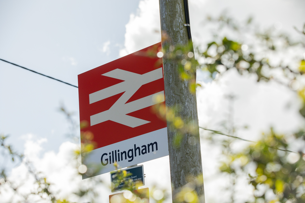 Local area image of Gillingham train station in dorset