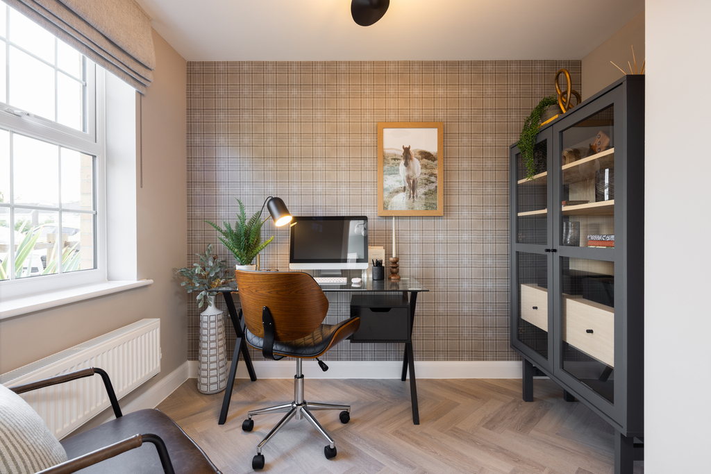 internal shot of the study in the holden show home