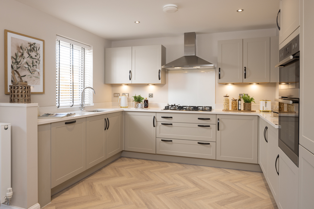 Internal shot of the kitchen in the holden show home