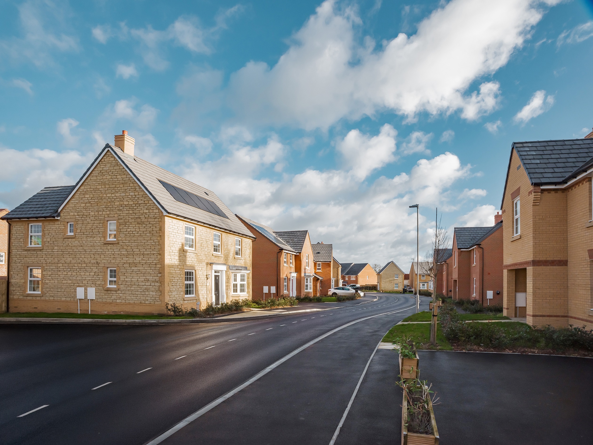 External street scene of romans quarter