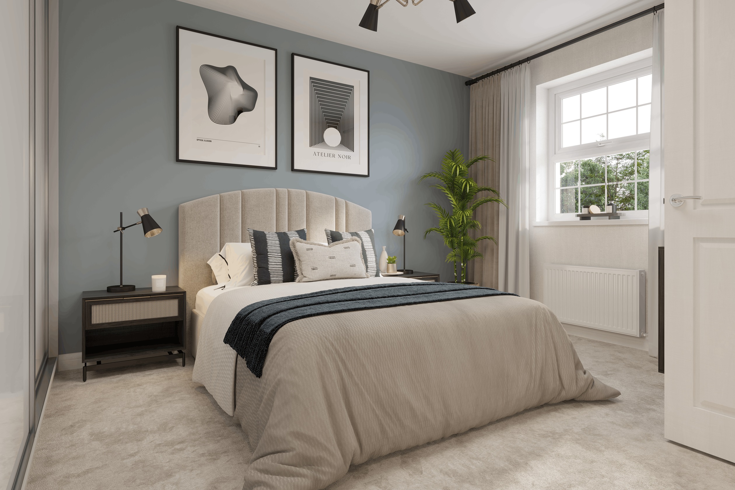 Internal CGI of the buckland second bedroom