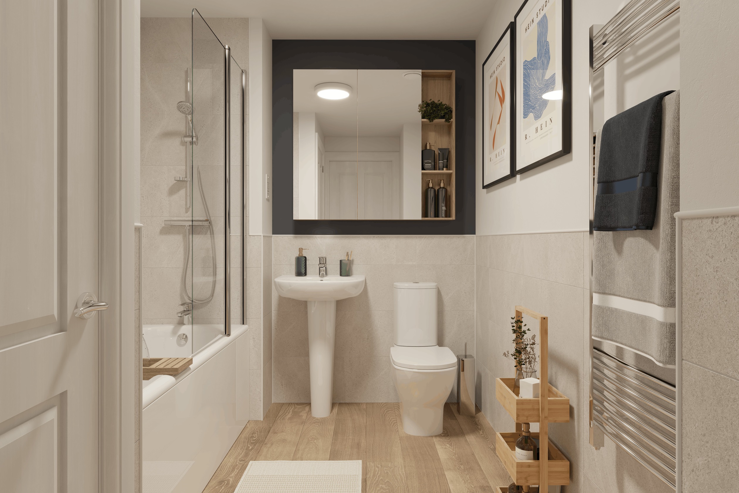 Internal CGI of the buckland bathroom