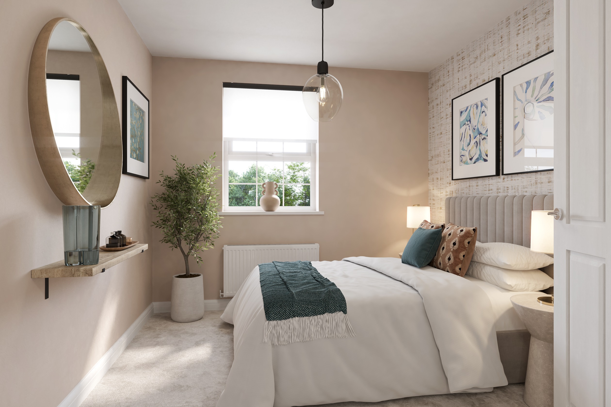 Internal CGI of the fourth bedroom in the freiston
