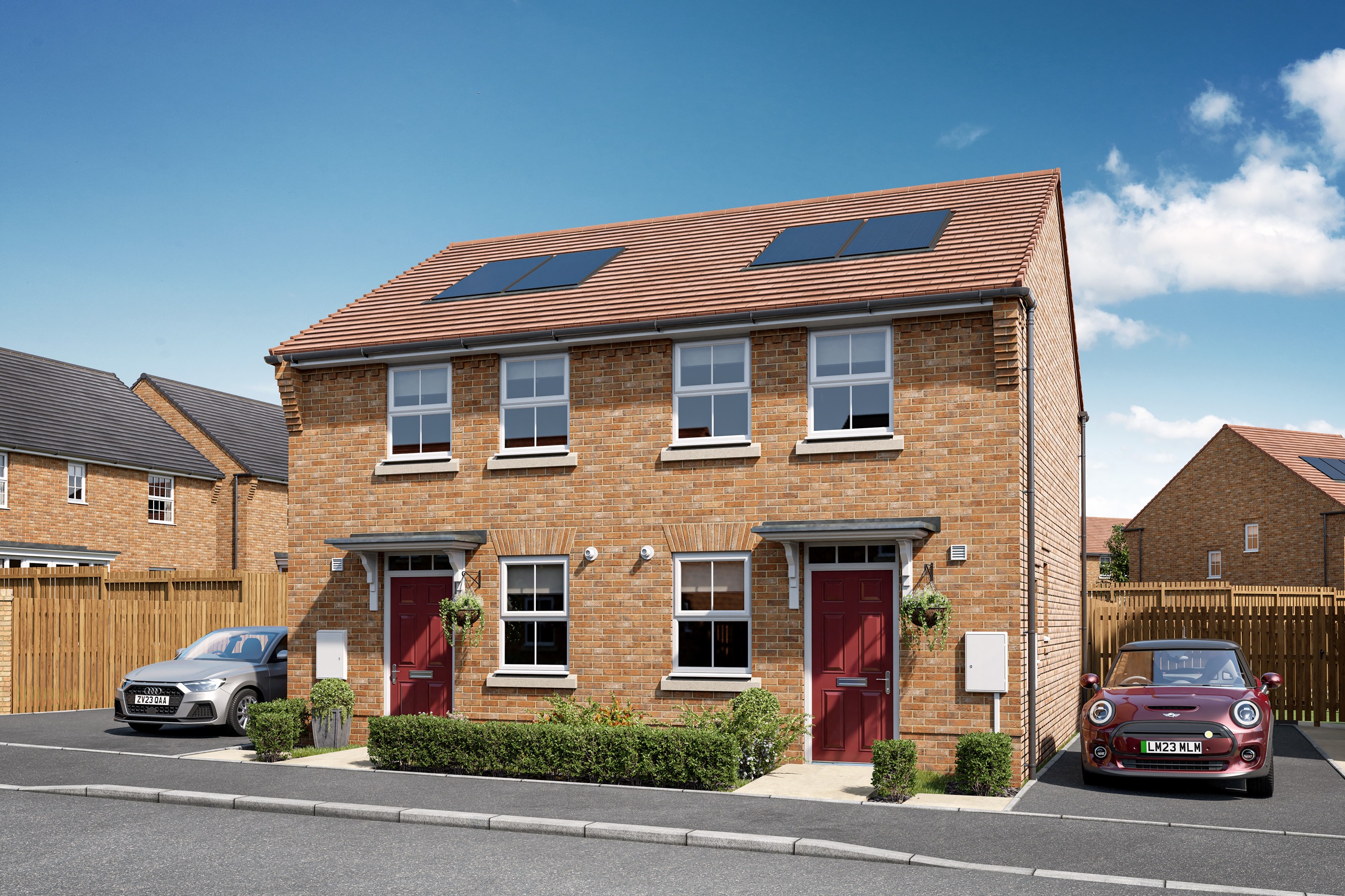 External CGI of the wilford at the hamlets