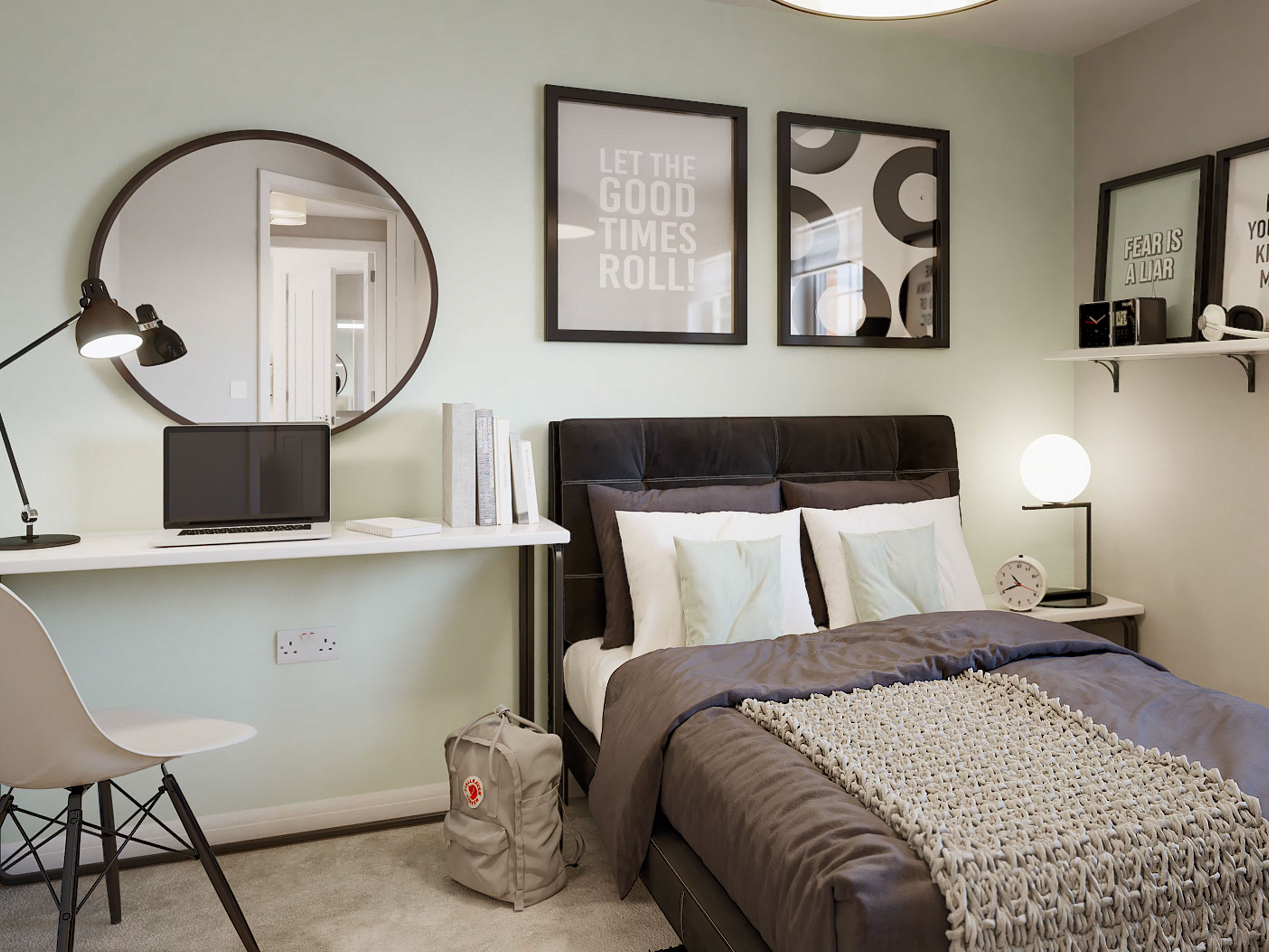 Image of bedroom in 3 bedroom Duart house type