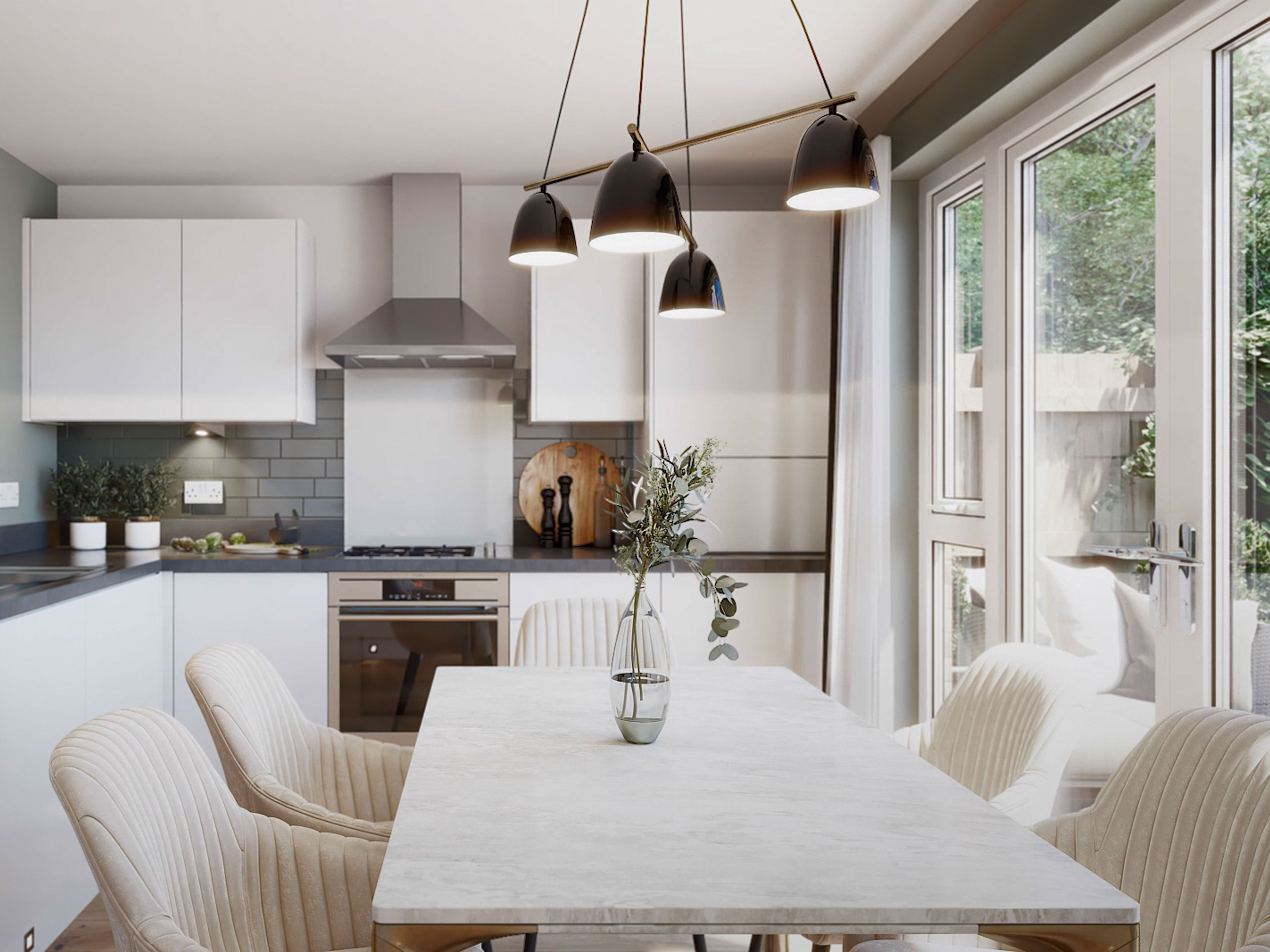 Image of kitchen/dining room in 3 bedroom Duart house type