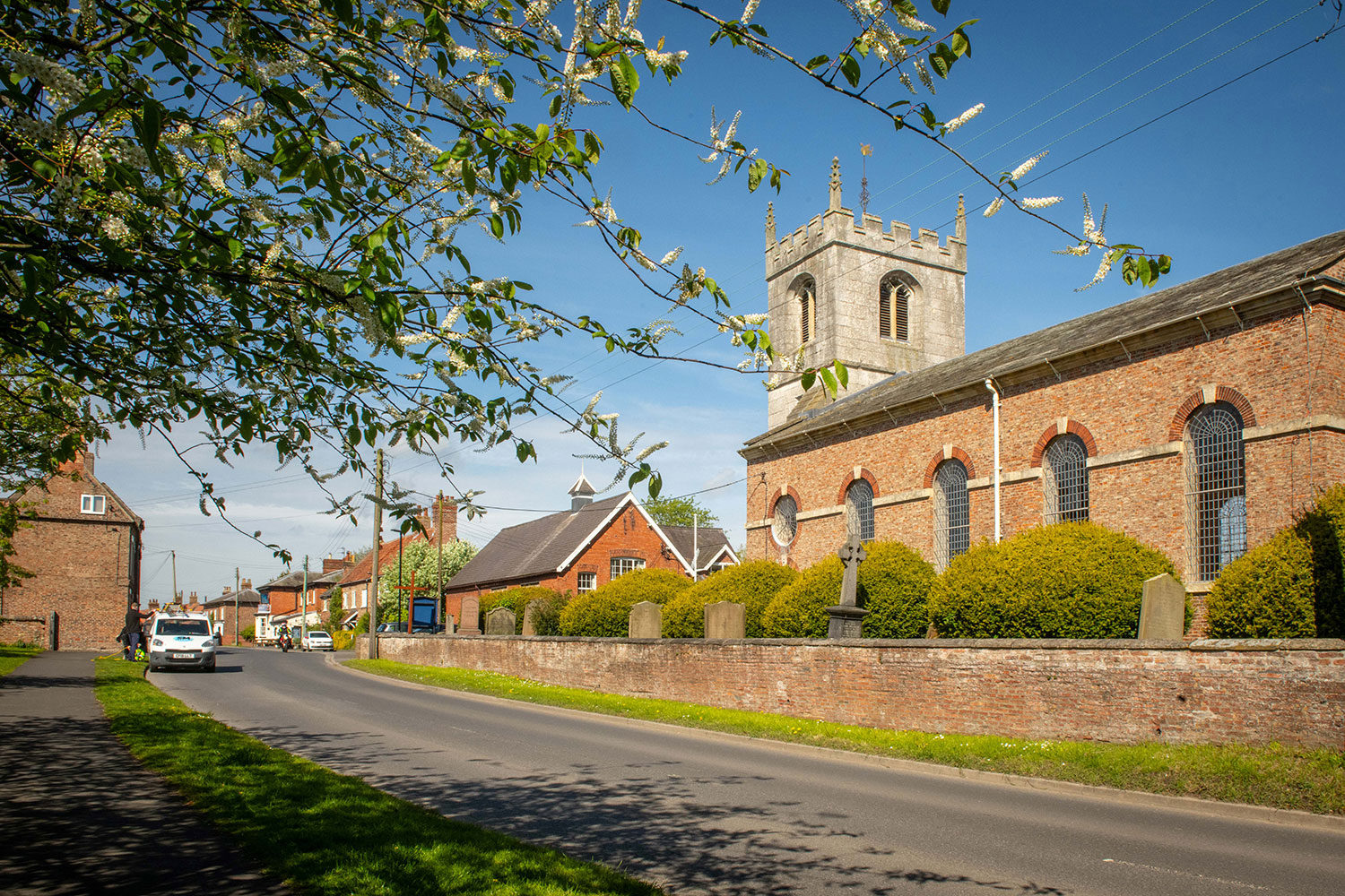 The area local to Bramble Wood, Wheldrake