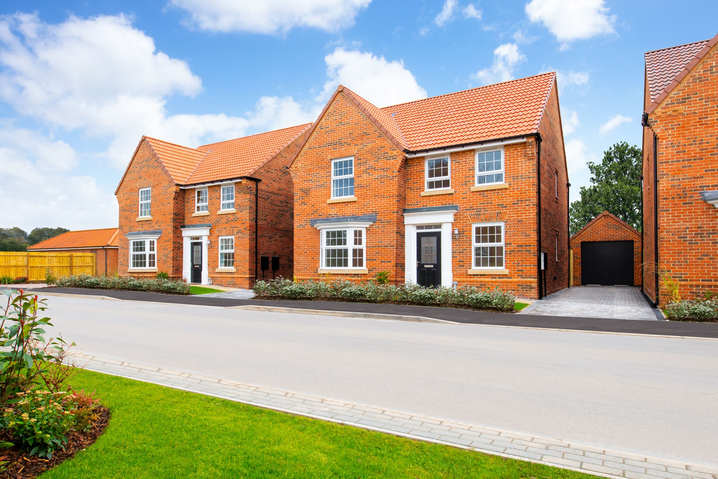 Outside view of 4 bedroom Holden Show Home