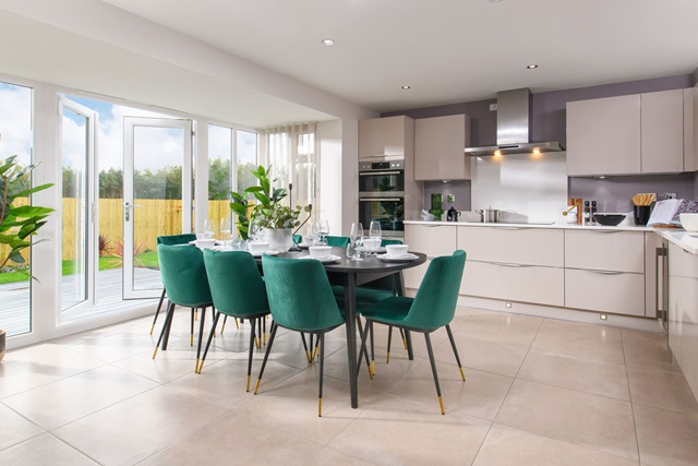 Kitchen diner in The Millford 4 bedroom Show Home
