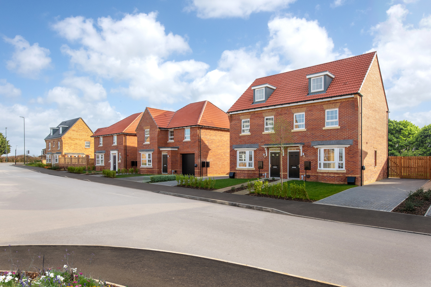 High Forest street scene with Kennet, Milford and Kirkdale - Feb 25