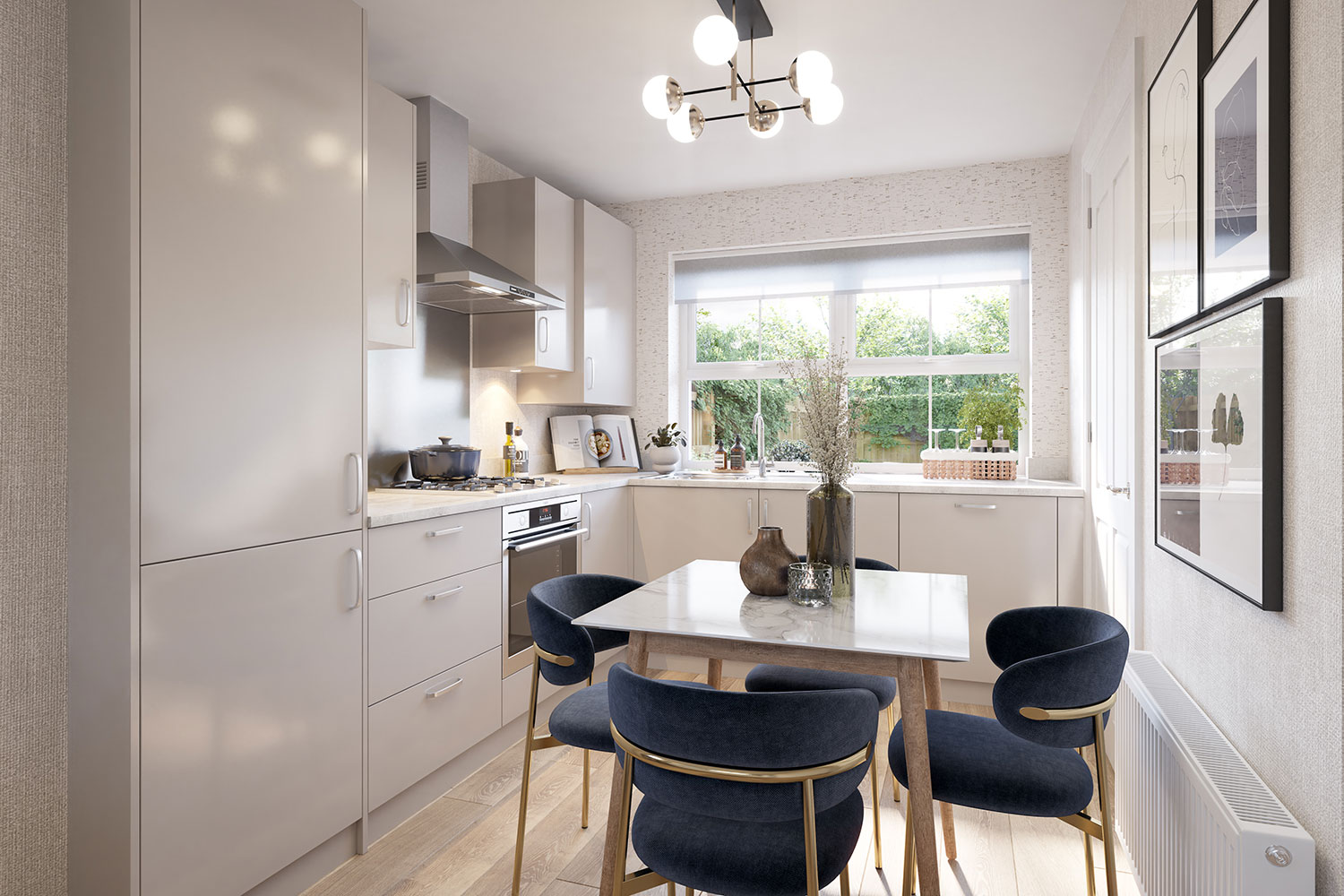 The kitchen diner of The Waltham at High Forest, New Waltham