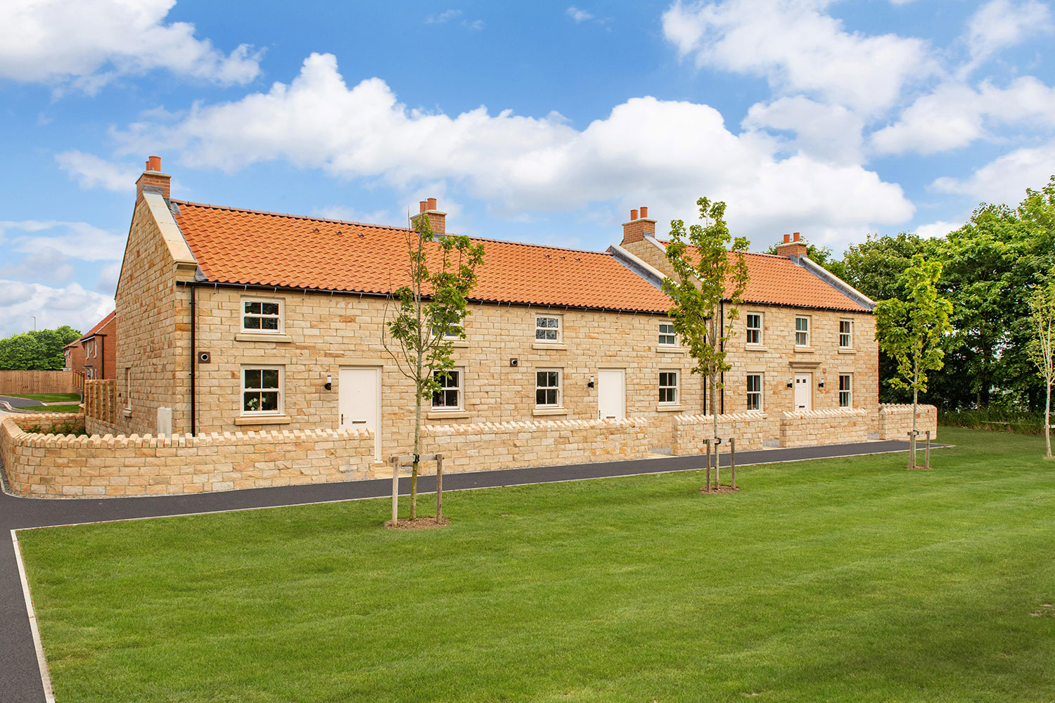 The exterior of Plot 47 The Cayton 2 bedroom home at St Johns View, Cayton