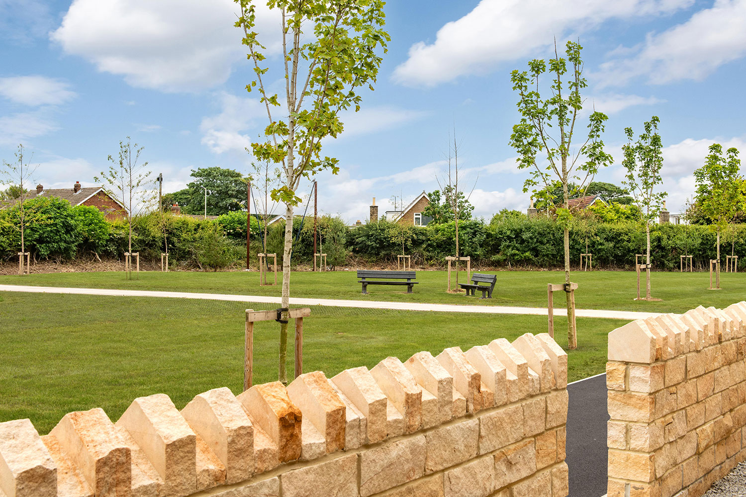 The exterior of Plot 47 The Cayton 2 bedroom home at St Johns View, Cayton