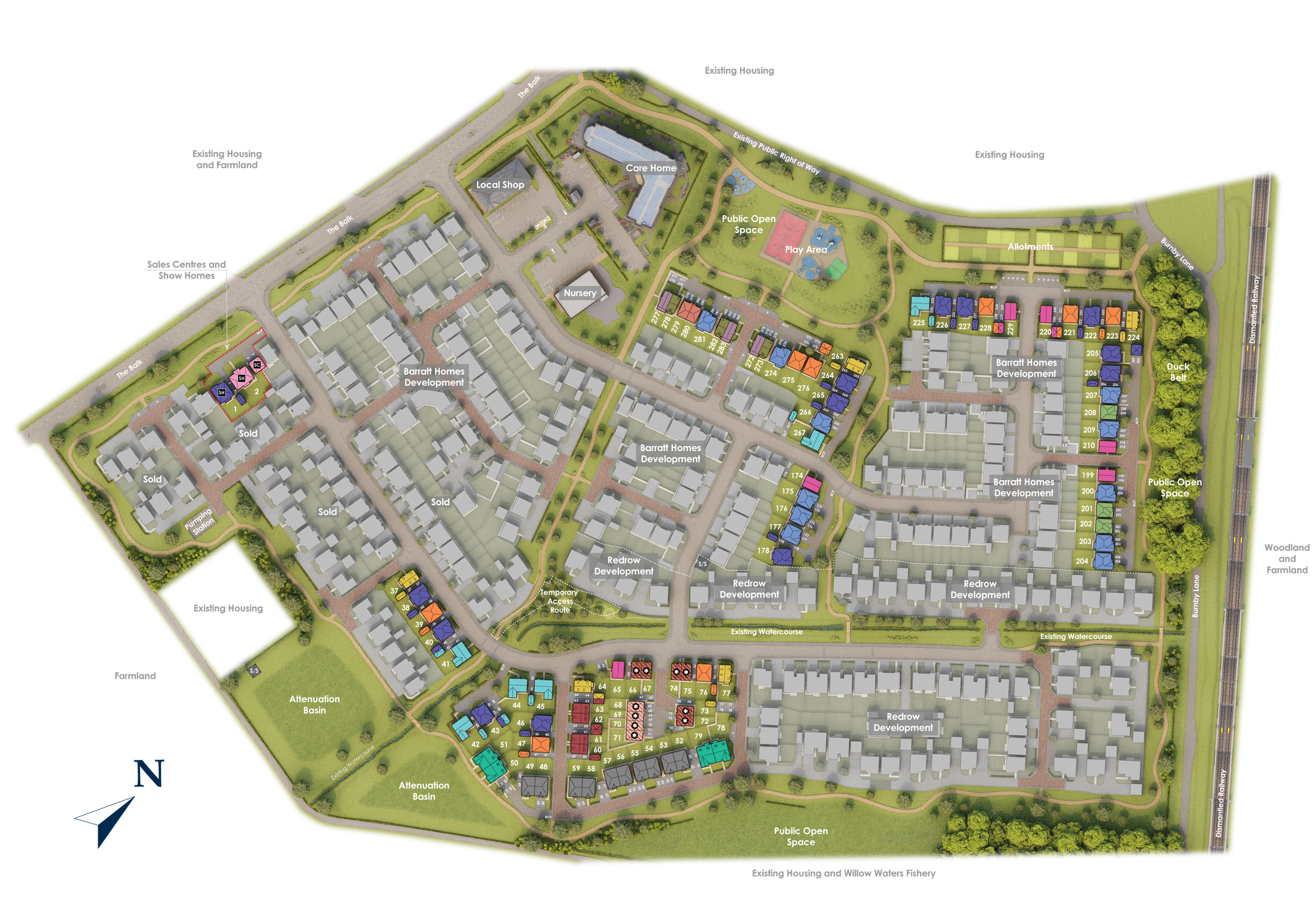 Wolds View site plan